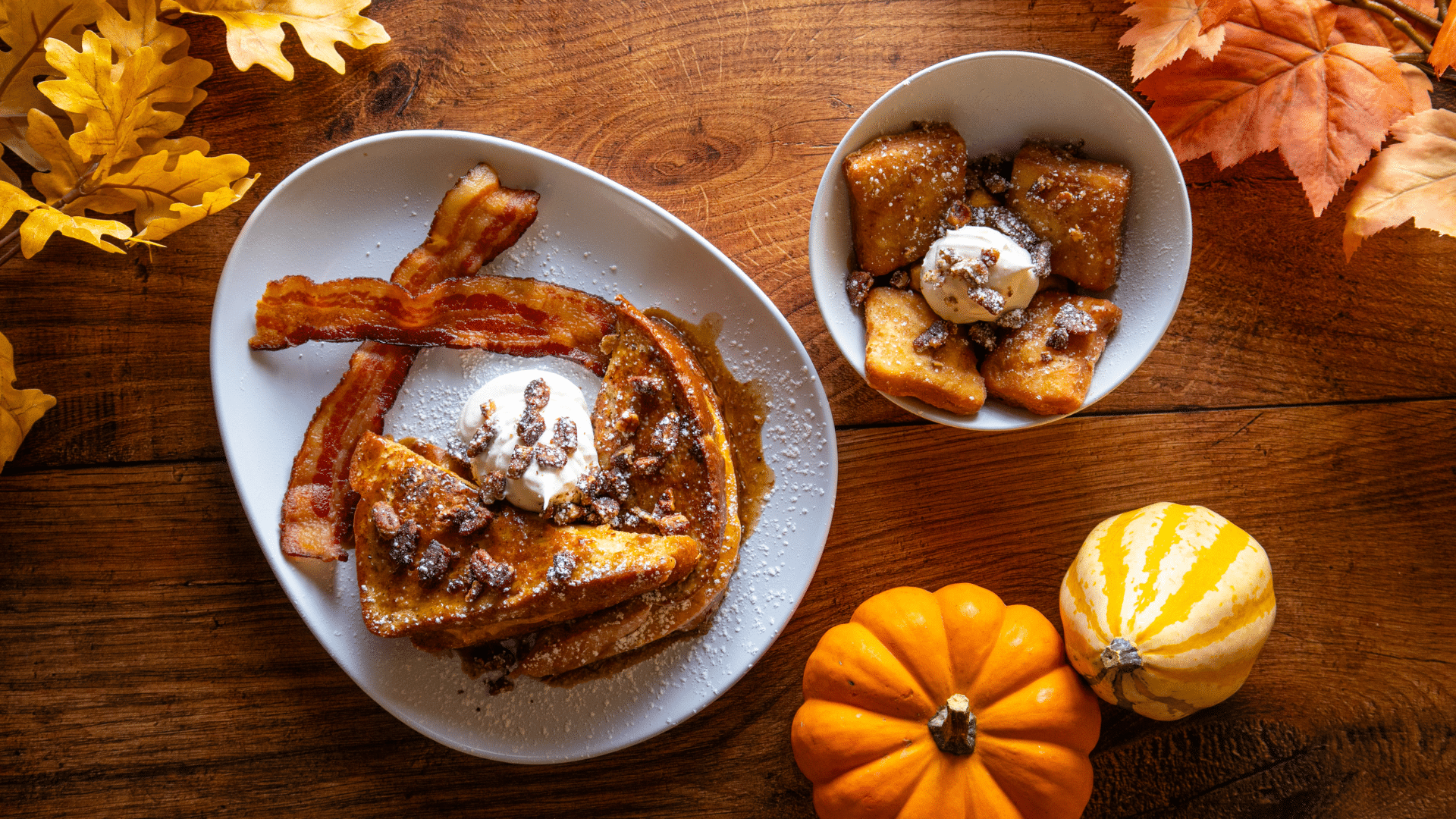 Pumpkin Chai Beignets & Stuffed French Toast
